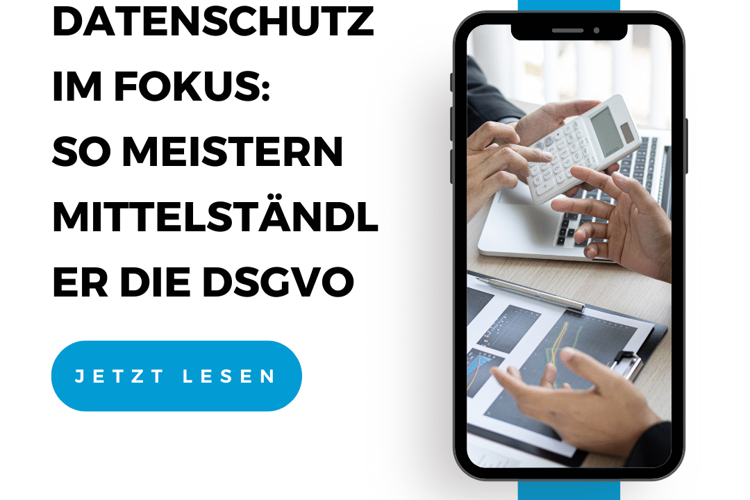 Illustration zum Thema Datenschutz in mittelständischen Unternehmen – DSGVO erfolgreich umsetzen