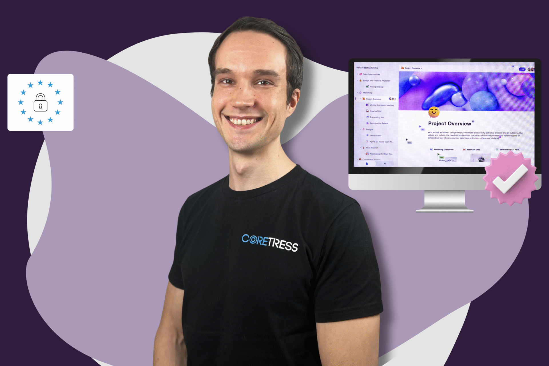 Digitale Darstellung moderner IT-Dienstleistungen für Unternehmen, inklusive Cloud, Sicherheit und Support – visuelle Übersicht zentraler IT-Services.